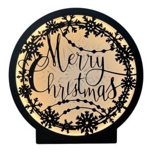 Lampă decorativă - Crăciun - Merry Christmas
