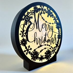 Lampă decorativă - Crăciun - Merry Christmas - Img 2
