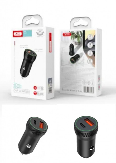 Incarcator Auto XO 1X USB 1x USB-C