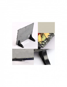 Placa Ardezie Model Inima, Dimensiune 19x19cm - Img 2