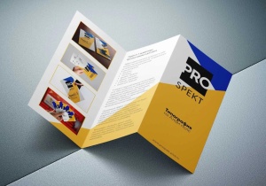 Pliant, Flyer 1/3 A4, Design Personalizat, Calitate Premium - Img 1