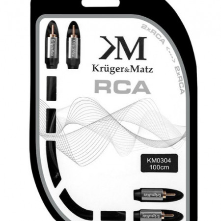 Cablu 2 rca - 2 rca 1 M KrugerMatz