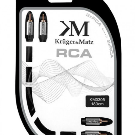 Cablu 2 rca - 2 rca 1.8 M KrugerMatz