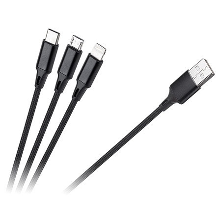 CABLU USB 3 IN 1 100CM