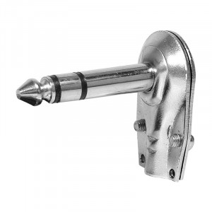 Jack tata, 6,3mm, stereo, metal