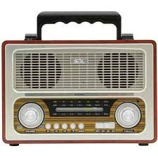 Radio portabil retro, MP3, BT, 3 benzi