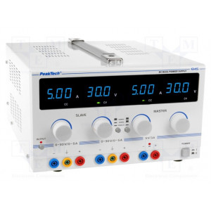Sursa de laborator; reglabil,multicanal; 0÷30VDC; 0÷5A P6145