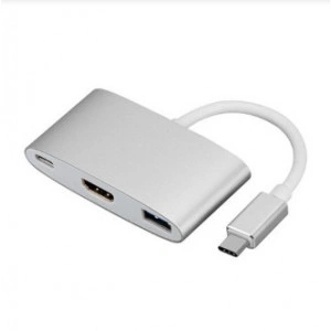 Convertor semnal dela USB-C tata la HDMI+USB 3.0+USB 3.1 mama 0.1 m