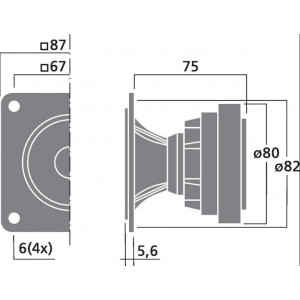 Tweeter 50 W, 8 Ω - Img 2