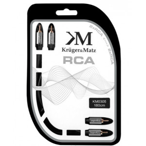 Cablu 2 rca - 2 rca 1.8 M KrugerMatz