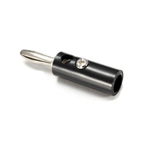 Conector banana plastic negru