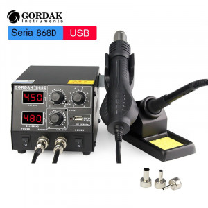 Statie de lipit cu aer cald si letcon Gordak 868D - Img 1
