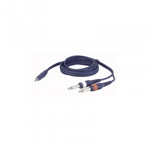 Cablu audio Jack 3.5 stereo la 2 Jack 6.3 mono 1.5 m