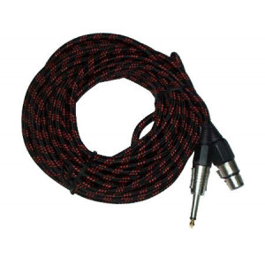 Cablu microfon XLR mama - mufa jack mono 6.3 mm tata 5m