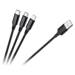 CABLU USB 3 IN 1 100CM - Img 1