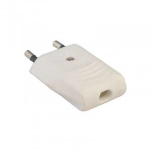 Stecher alb fara impamantare 2.5A 250V