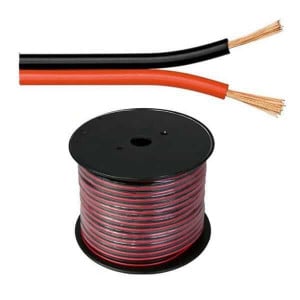 Cablu pentru difuzor, roşu-negru, 2x0,75 mm CCA