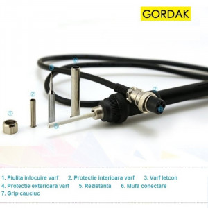 Statie de lipit cu aer cald si letcon Gordak 868D - Img 5