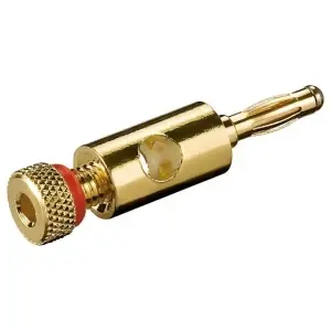 Mufa banana tata 4 mm rosu