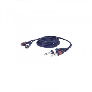 Cablu audio 2 Jack 6.3 mono la 2 RCA tata DAP Audio 1.5 m