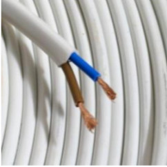 Cablu electric alb MYYM 2X1mm