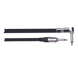 Cablu jack 6.3 mm (90 grade) - jack 6.35 mm (drept) 3 m