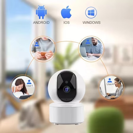 Camera de Supraveghere, Jortan JT-8183, Wifi, IP44, Hd wireless, 2 MP, 1920 x 1080 pixeli