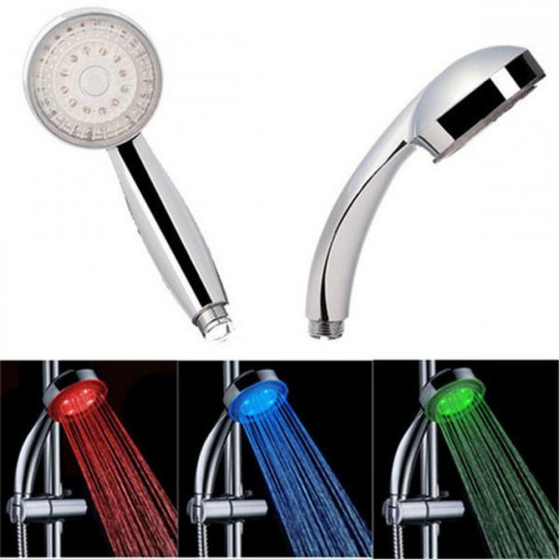 Cap de dus cu led-uri colorate, model universal