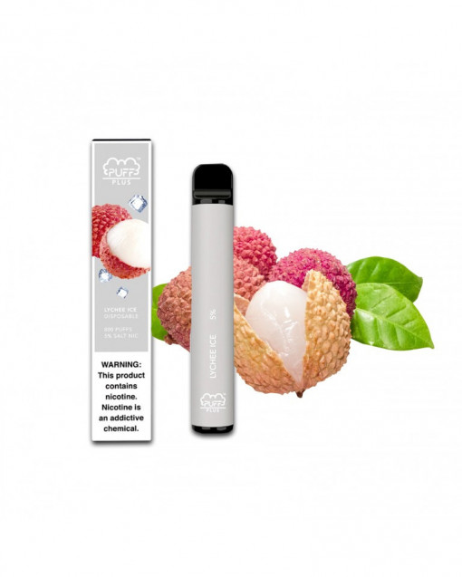 Narghilea Electronica Puff Plus 800 pufuri LYCHEE ICE (5% nicotina)