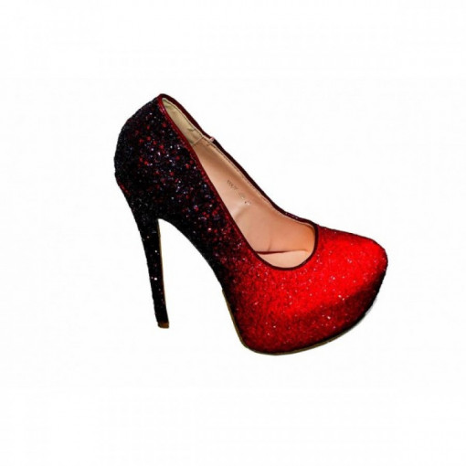 Pantofi cu Toc XKK7603 RED R1/10/2