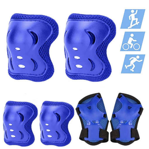 Set protectie Albastru, genunchiere, cotiere cod 0200