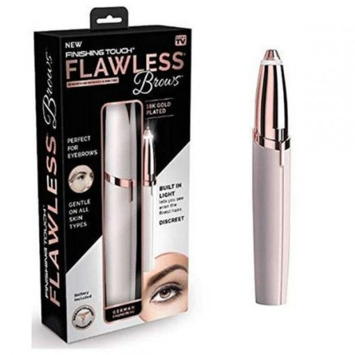 Epilator Sprancene Flawless Brows, Hipoalergenic, Fara Durere