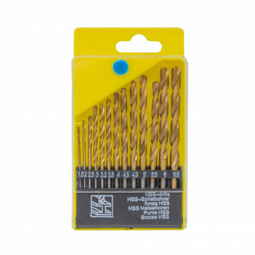 Set 13 burghie metal, tip HSS, 2 - 8 mm