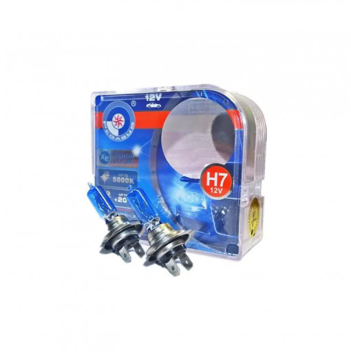 Becuri auto Halogen Pegasus Skyline, Xenon Effect, H7, 12V, 100W, 5000k, ultra white