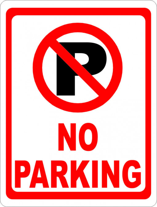 Indicator No Parking, 30x20 cm