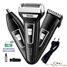 Aparat de tuns si ras 3 in 1, Geemy GM-573, Multifunctional, Negru - Img 3