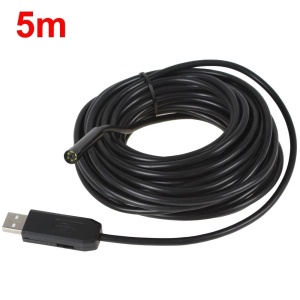 Camera Endoscopica pentru Foto si Video, Diametru 7 mm, Cablu USB de 5 m, Negru