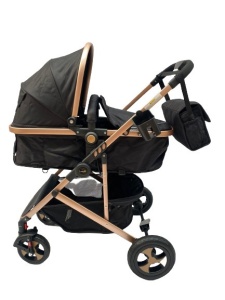 Carucior 2 in 1 Reversibil, Landou si Sport, L-Sun F8 Negru - Img 3