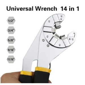Cheie universală 14 în 1, cheie reglabilă combinată din oțel - Img 3