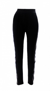 Colanti dama, bumbac, negru, 2XL-3XL - Img 2