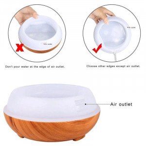 Difuzor de arome / Umidificator / Difuzor de uleiuri esențiale / Purificator de aer 400 ml - Lumini LED care își schimbă culoarea  - Img 2