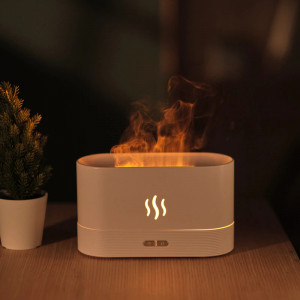 Difuzor, Umidificator Aer ALB, cu Design Flacara - Img 6