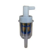 Filtru motorina universal cu cot, racord 8mm, transparent
