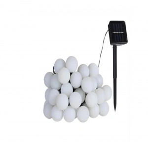 Instalatie solara de gradina cu Led, 50 Globuri Alb Multicolor , 7 metri, 7 moduri iluminare - Img 3