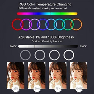 Lampa circulara RGB LED MJ26 - Img 4