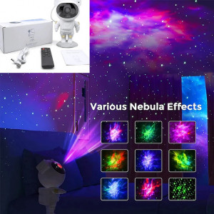 Lampa LED cu Proiector ASTRONAUT, Cer Instelat, Multicolor - Img 5