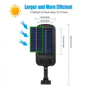 Lampa Solara de Perete 30W, ZB- 150B COB, IP65, Albastru - Img 3