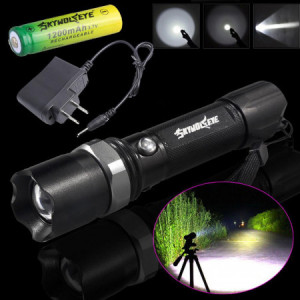 Lanterna SWAT Led, cu Acumulator 4800 mAh rezistenta socuri - Img 2