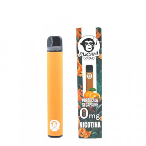 Narghilea Electronica Pucani Vapes Fara Nicotina, 800 pufuri, Portocala si capsune