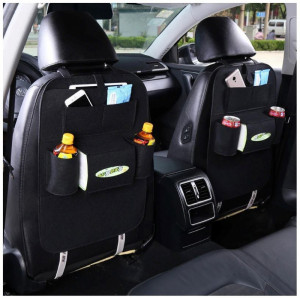 Organizator pentru scaun auto, multifunctional, negru, 85x40cm - Img 8